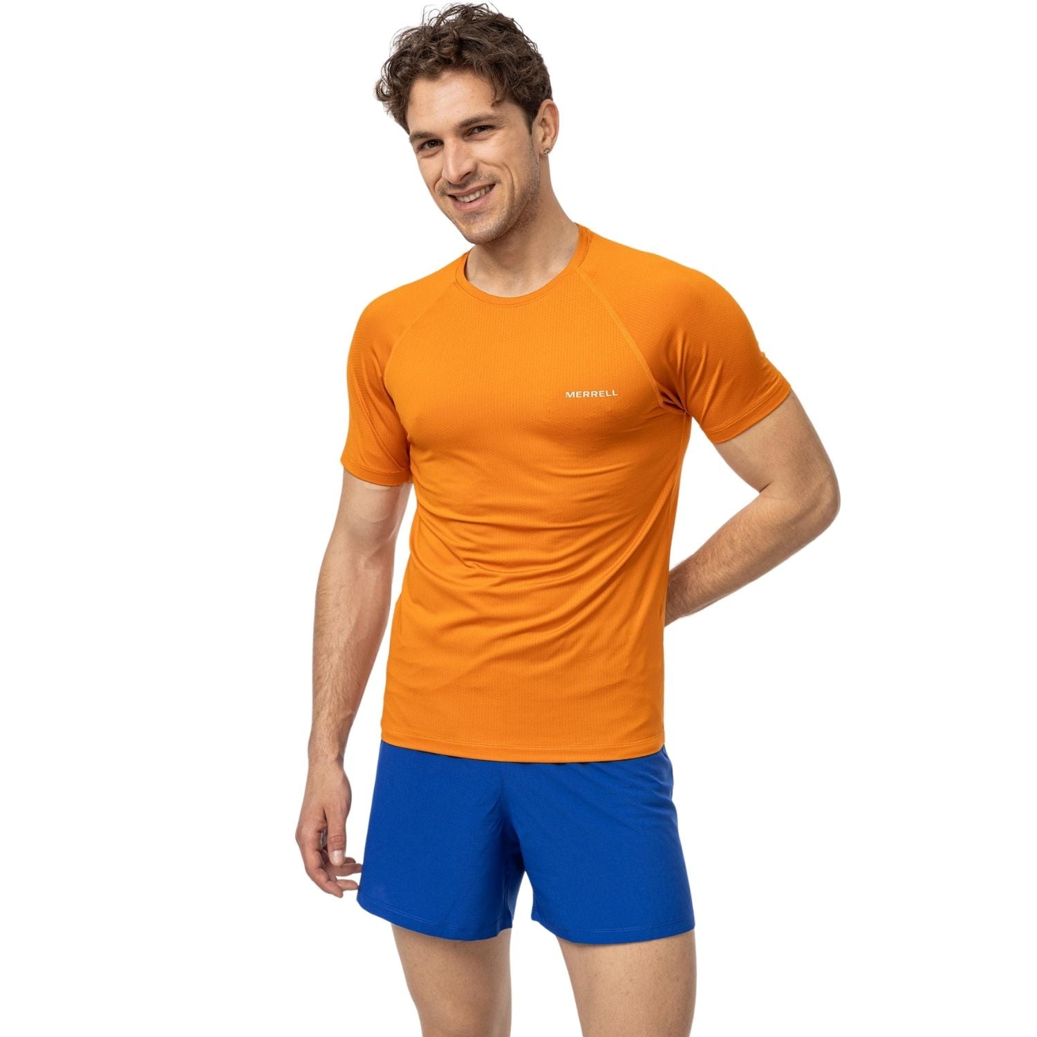 Tend Erkek Burnt Orange Koşu T-Shırt-1