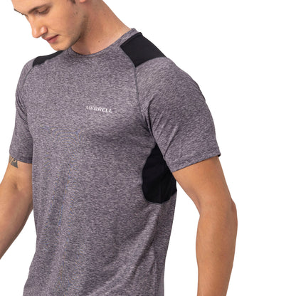 Merrell Erkek Tıll Koşu T-Shırt Erkek Anthracıte Marl Koşu T-Shırt-10