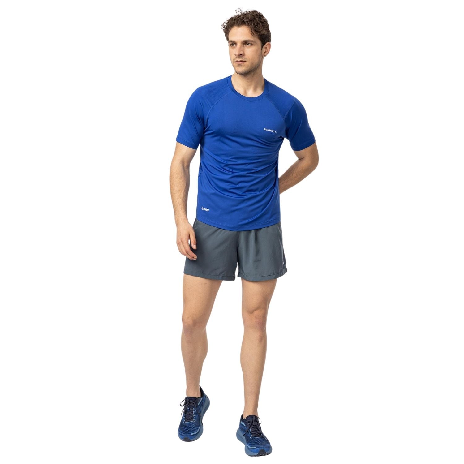 Merrell Erkek Tıll Koşu T-Shırt Erkek Captaın's Blue Koşu T-Shırt-5