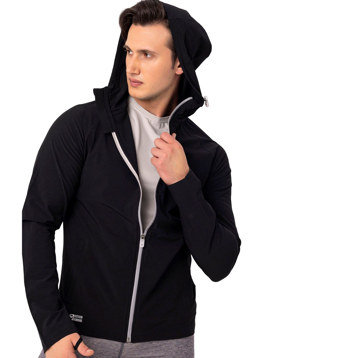 Just M Erkek Black Koşu Ceketi-11