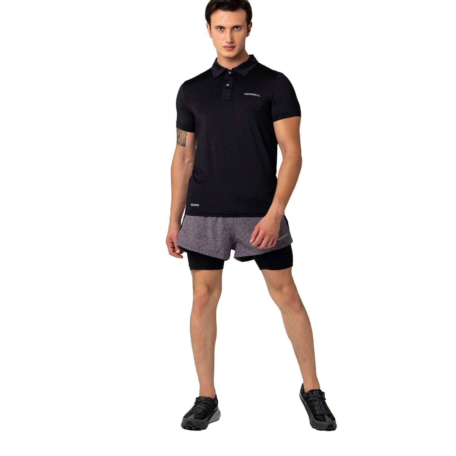 Merrell Erkek Pace M Polo T-Shırt Erkek Black Polo T-Shırt-10