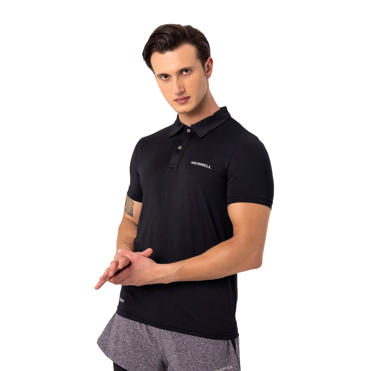 Merrell Erkek Pace M Polo T-Shırt Erkek Black Polo T-Shırt-14