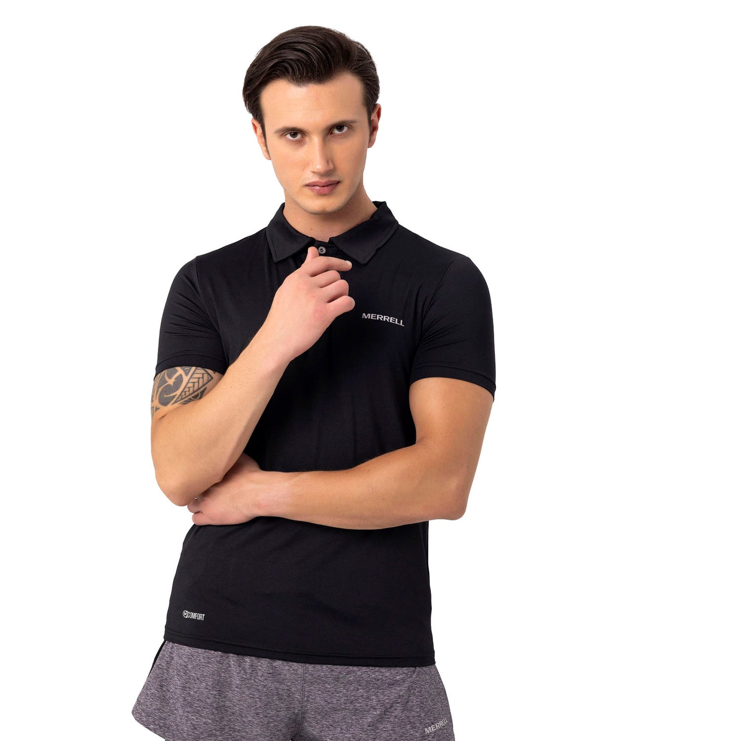 Merrell Erkek Pace M Polo T-Shırt Erkek Black Polo T-Shırt-15