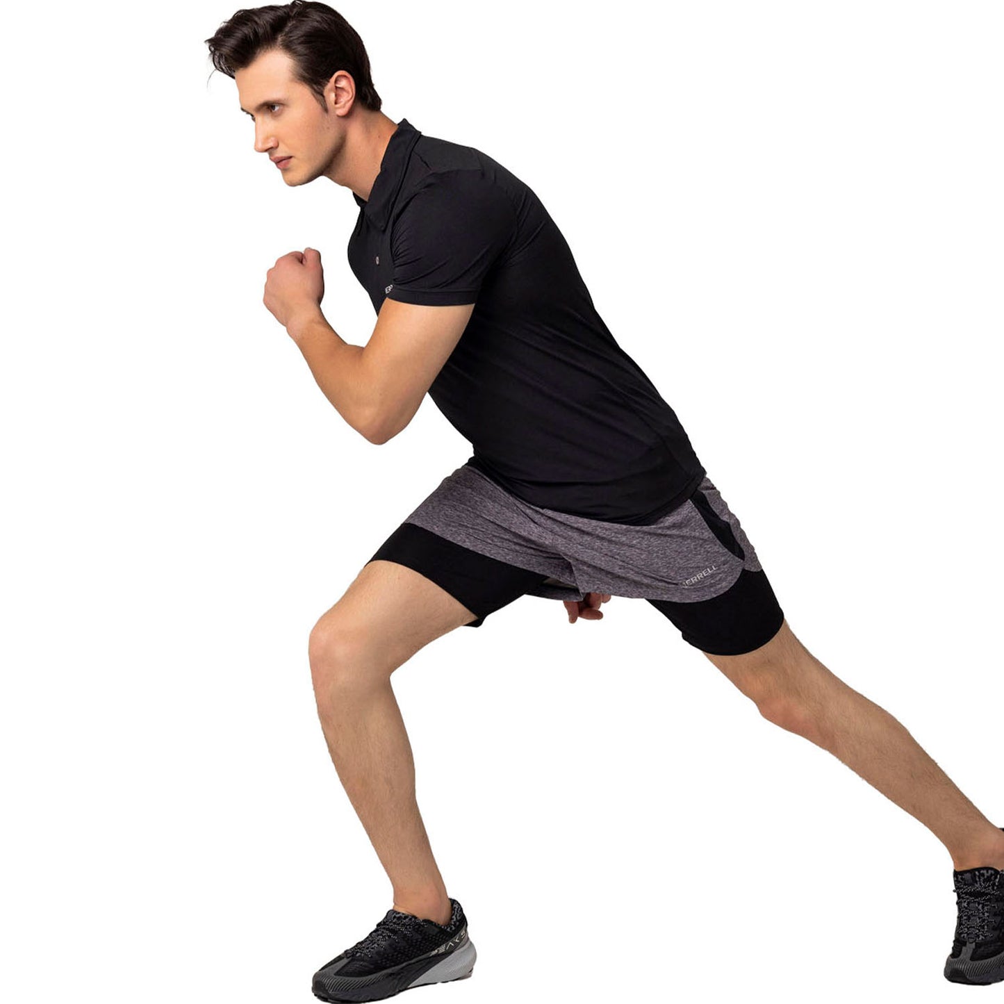 Merrell Erkek Pace M Polo T-Shırt Erkek Black Polo T-Shırt-7