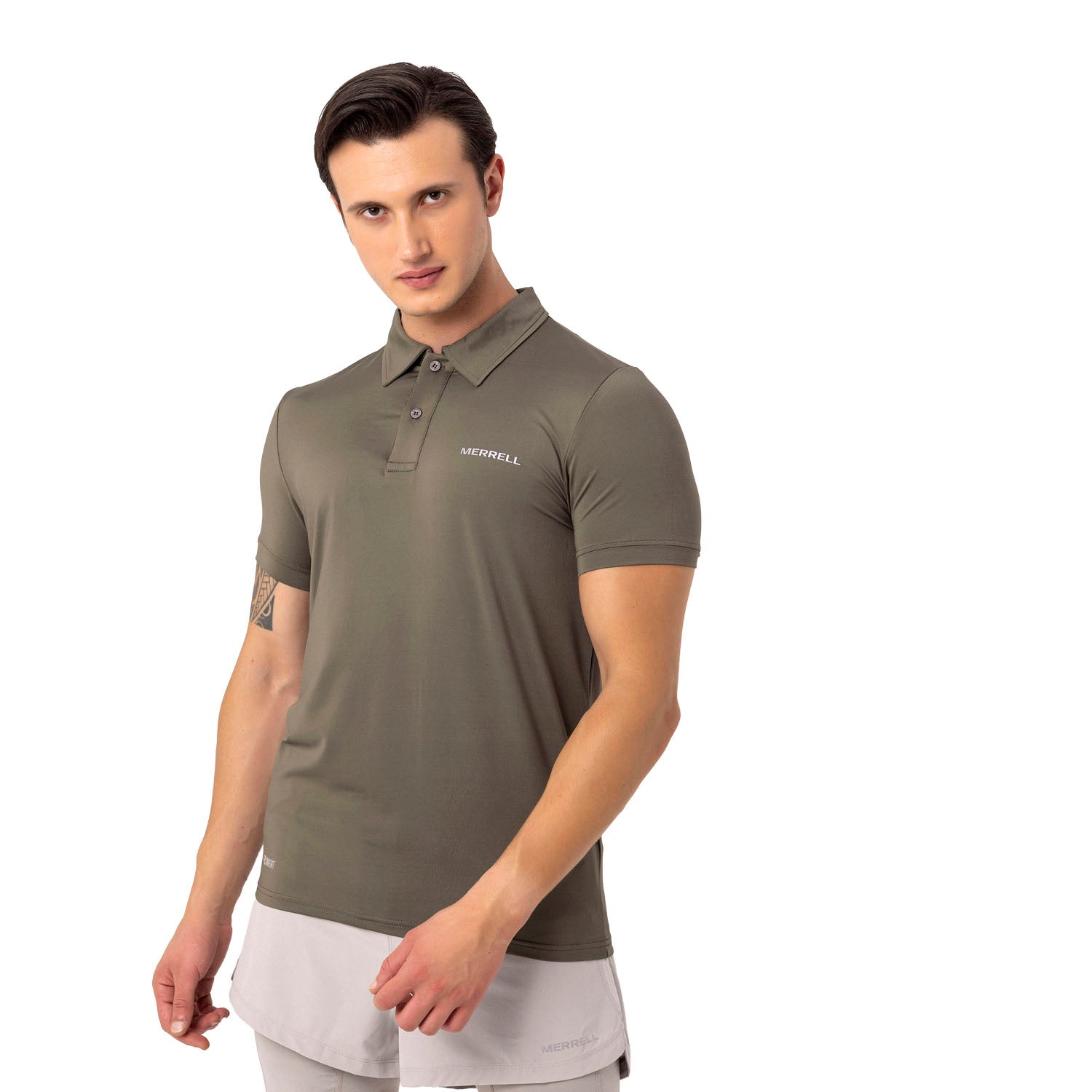 Pace M Erkek Dusty Olıve Polo T-Shırt-10