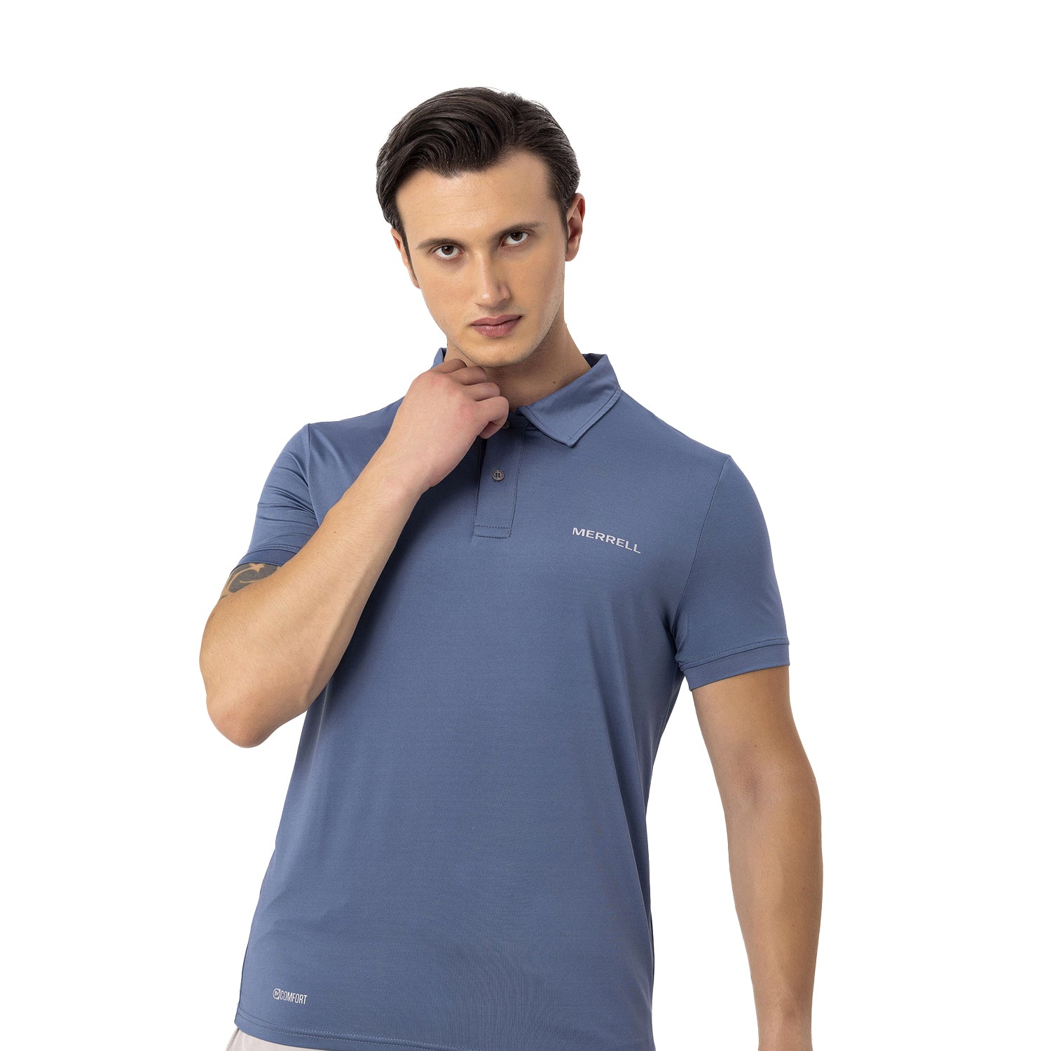 Merrell Erkek Pace M Polo T-Shırt Erkek Captaın's Blue Polo T-Shırt-1