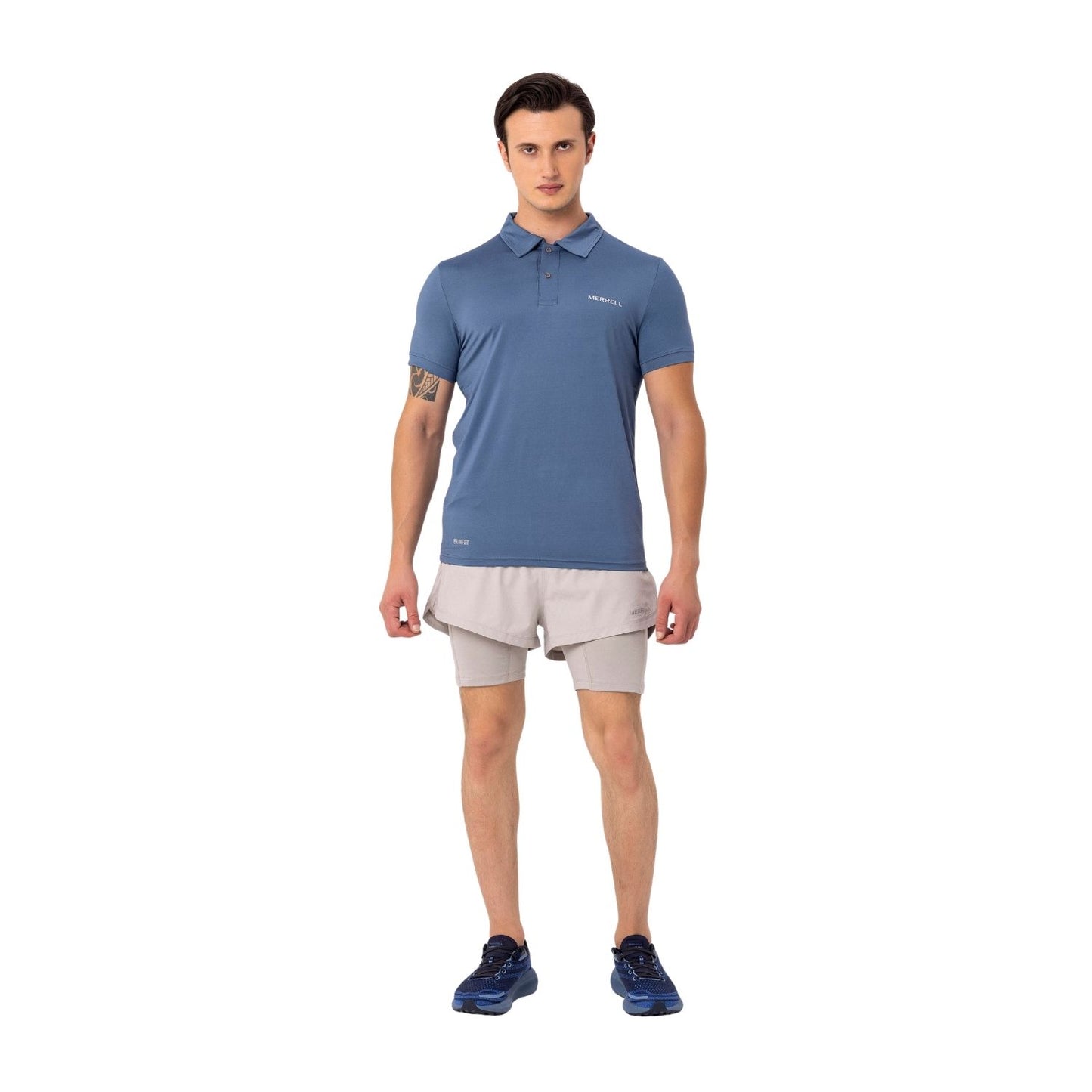 Merrell Erkek Pace M Polo T-Shırt Erkek Captaın's Blue Polo T-Shırt-13