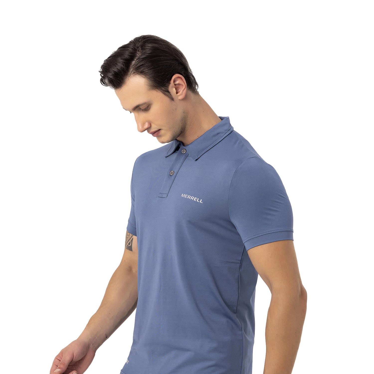 Merrell Erkek Pace M Polo T-Shırt Erkek Captaın's Blue Polo T-Shırt-16