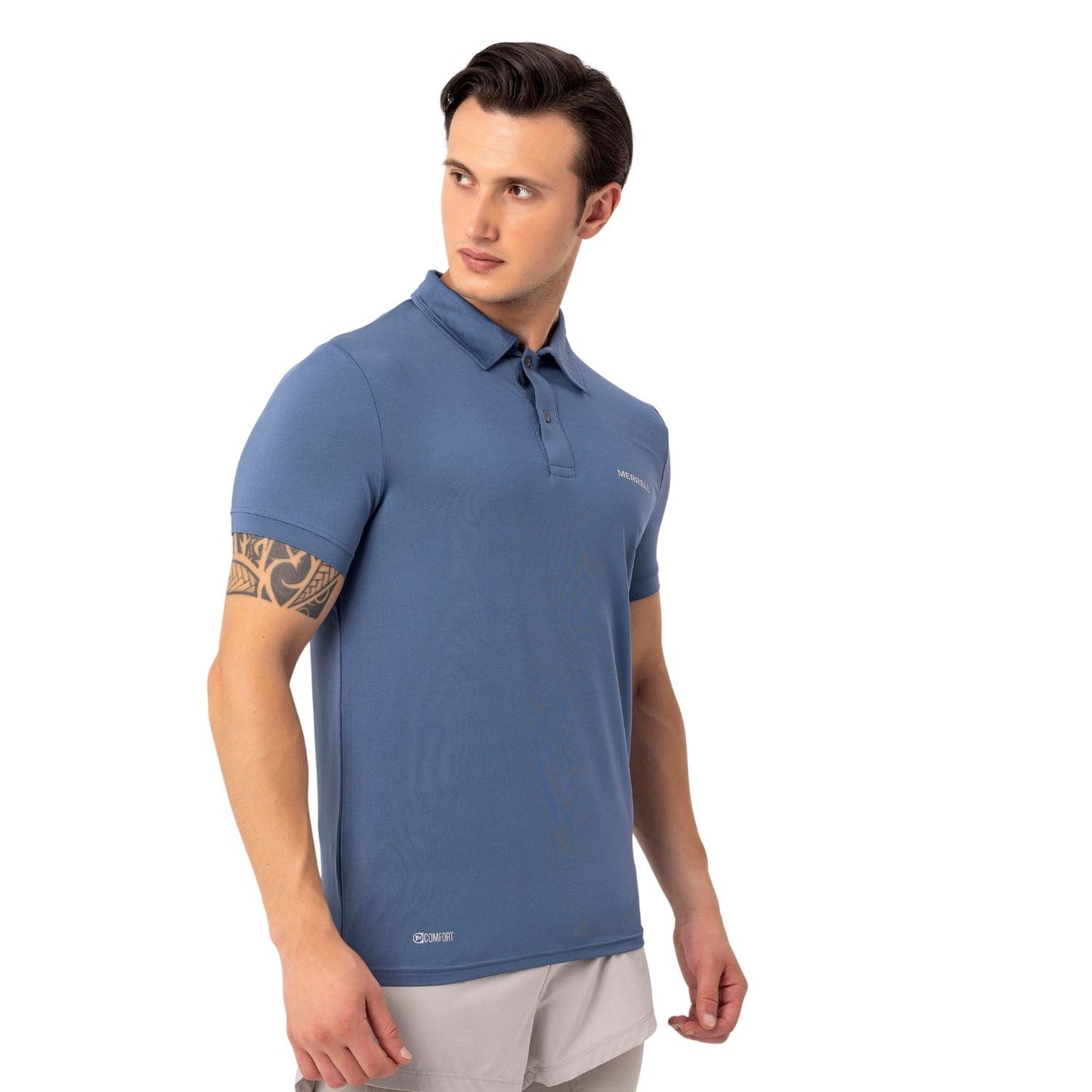 Merrell Erkek Pace M Polo T-Shırt Erkek Captaın's Blue Polo T-Shırt-6