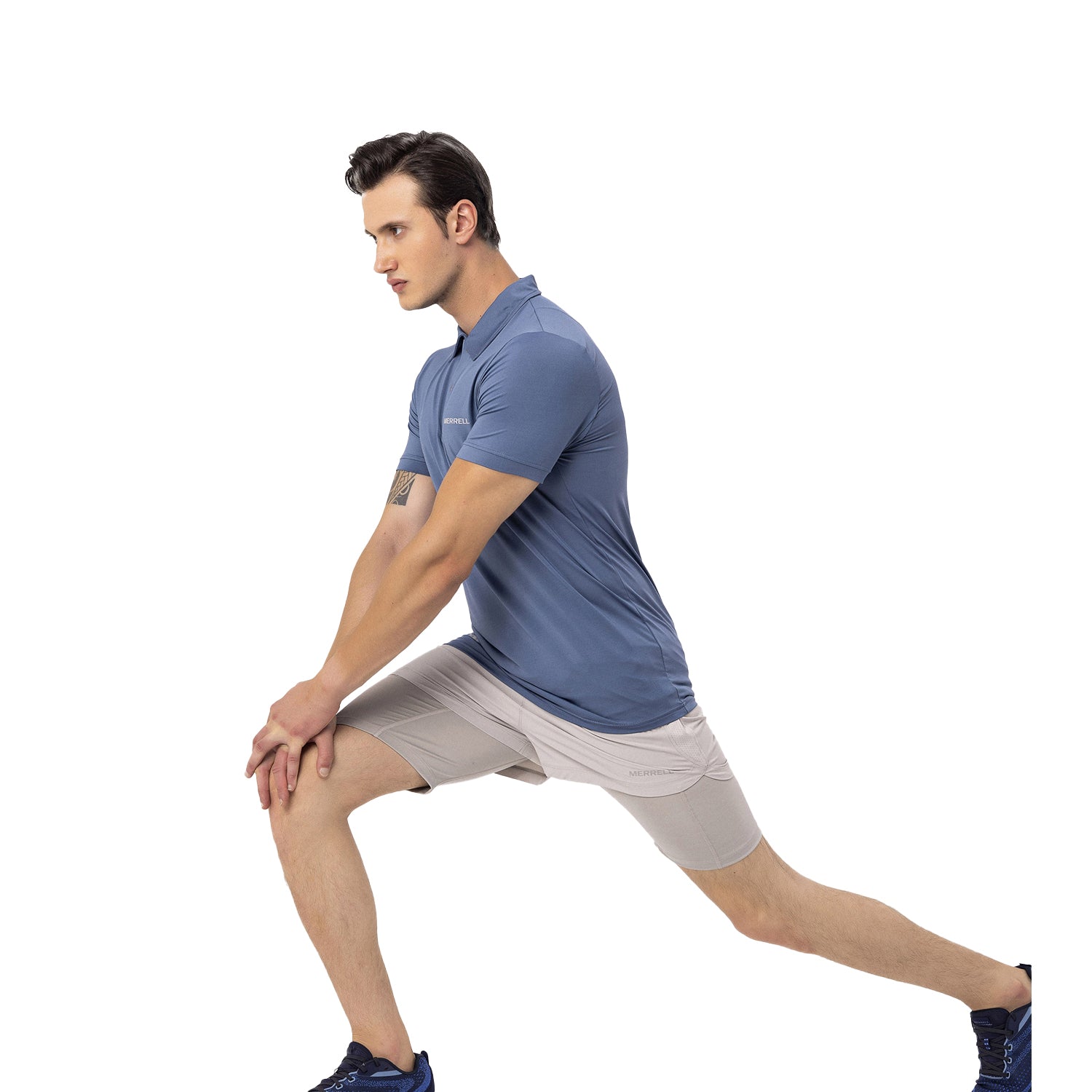 Merrell Erkek Pace M Polo T-Shırt Erkek Captaın's Blue Polo T-Shırt-8