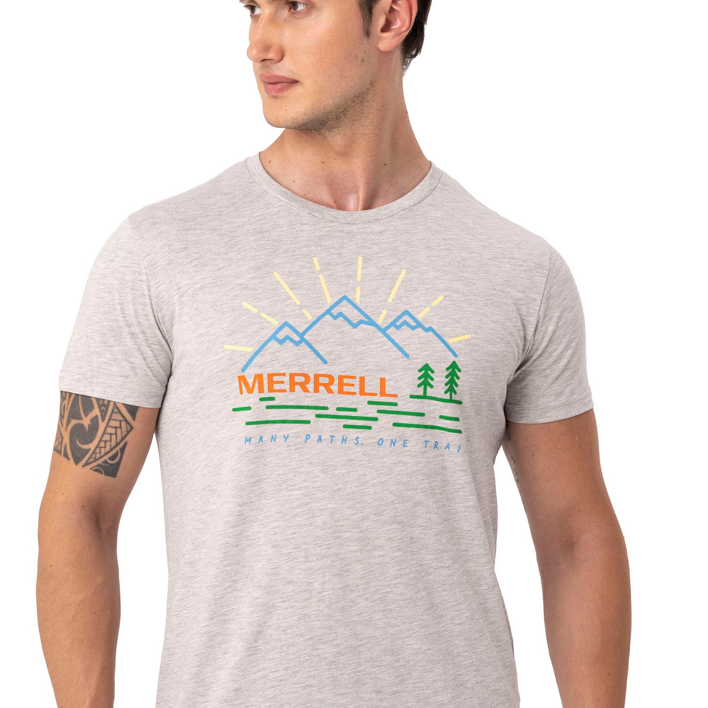 Tobı M Erkek Grey Marl T-Shırt-5