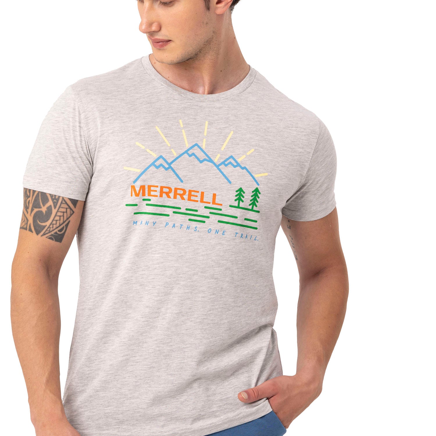Tobı M Erkek Grey Marl T-Shırt-7