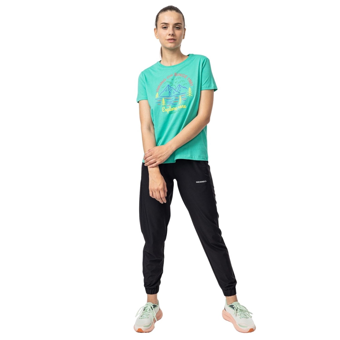 Merrell Kadın Terry W T-Shırt Kadın Turquoıse T-Shırt-2