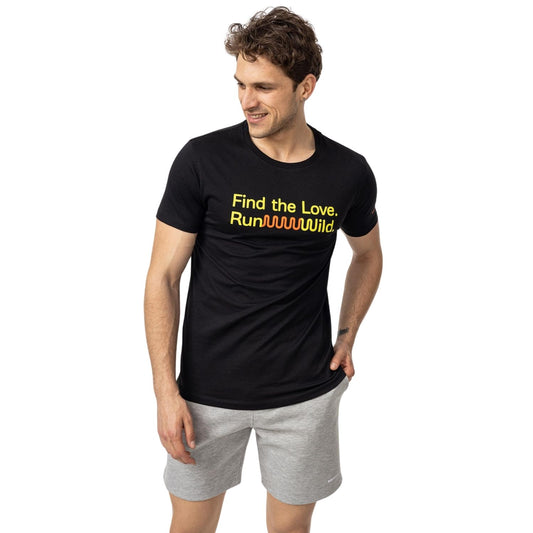 Text M Erkek Black T-Shırt-3