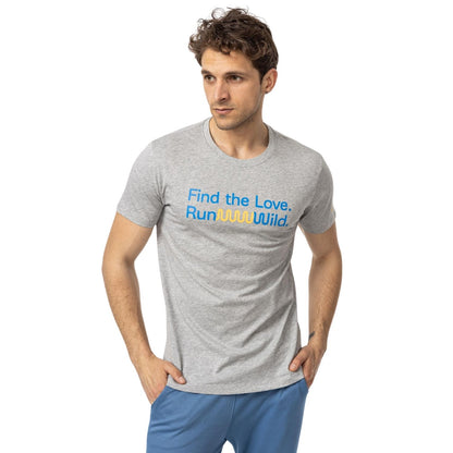 Text M Erkek Grey Marl T-Shırt-1
