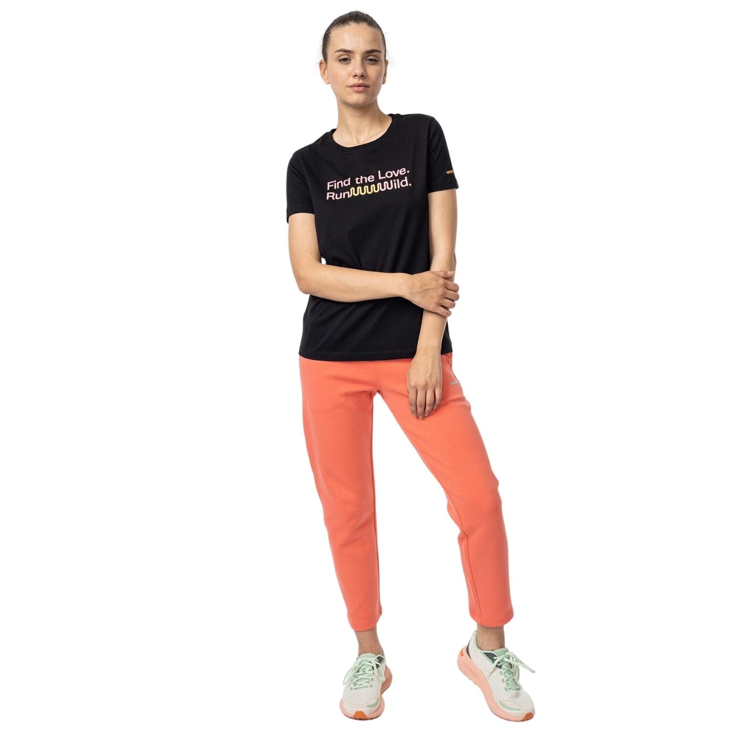 Text W Kadın Black T-Shırt-2