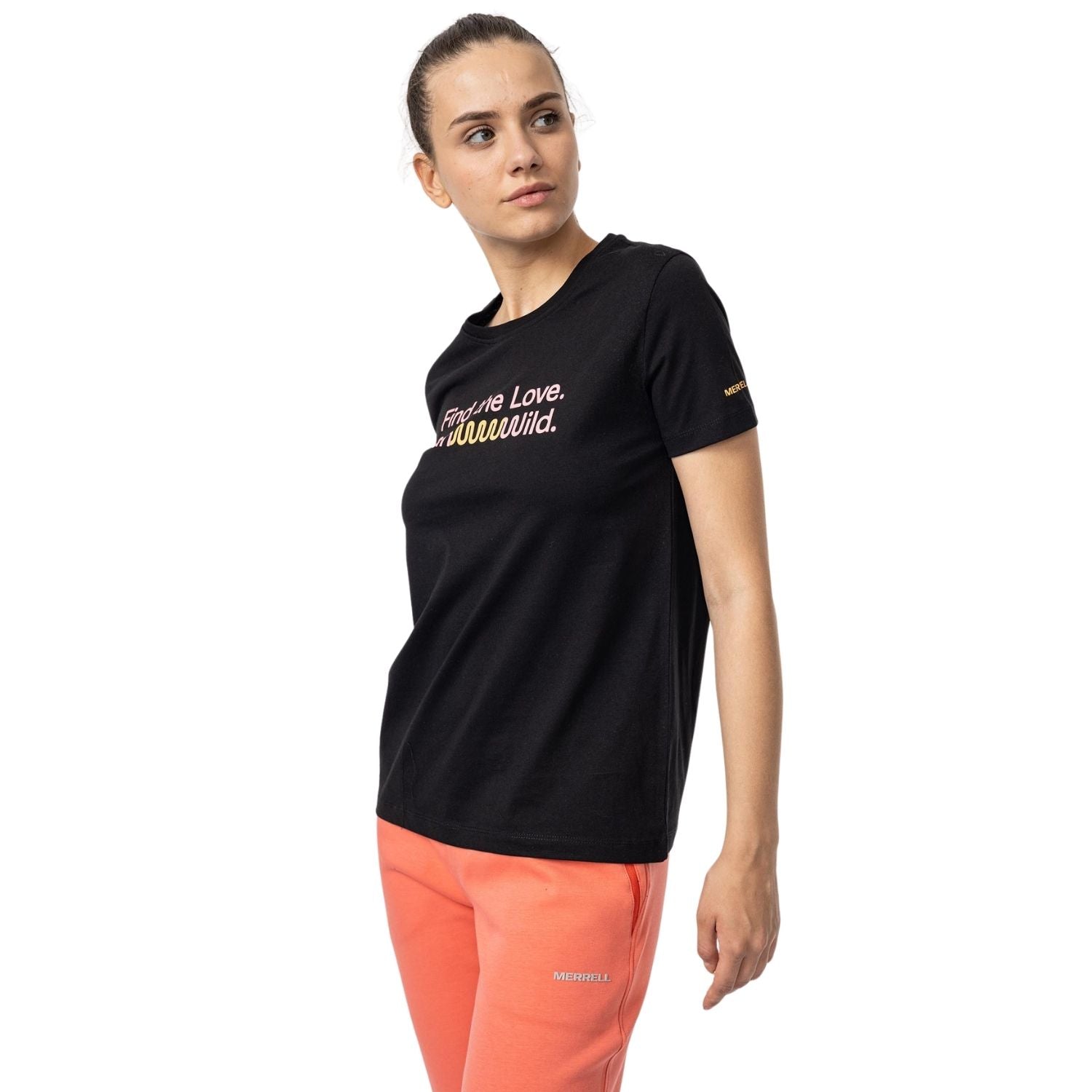 Text W Kadın Black T-Shırt-4