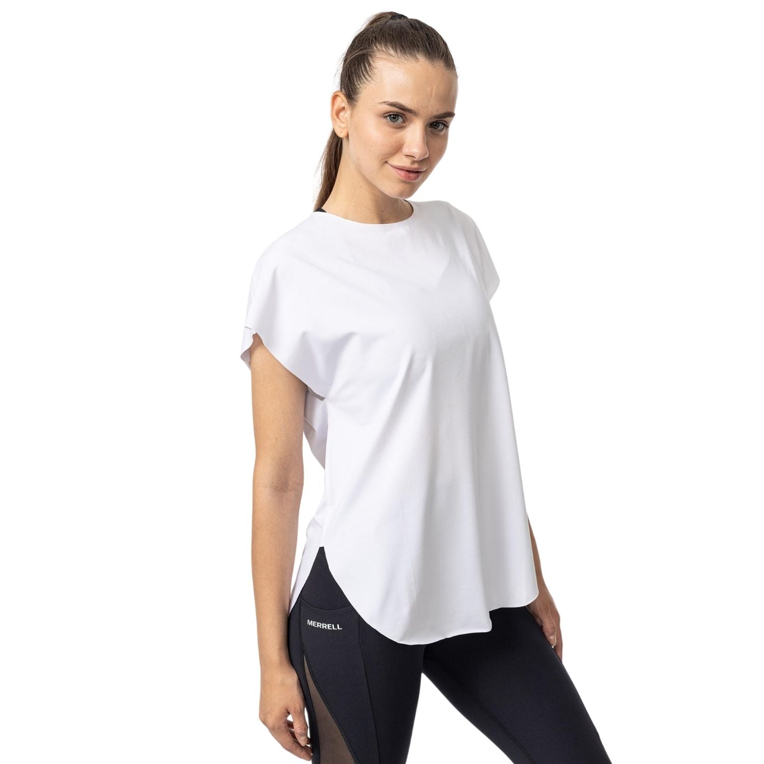 Merrell Kadın Tulıp W Koşu T-Shırt Kadın Whıte Koşu T-Shırt-2