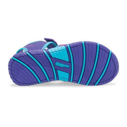 Merrell Unısex Çocuk Hydro Creek Sandalet Unısex Çocuk Purple/Multı Sandalet-5