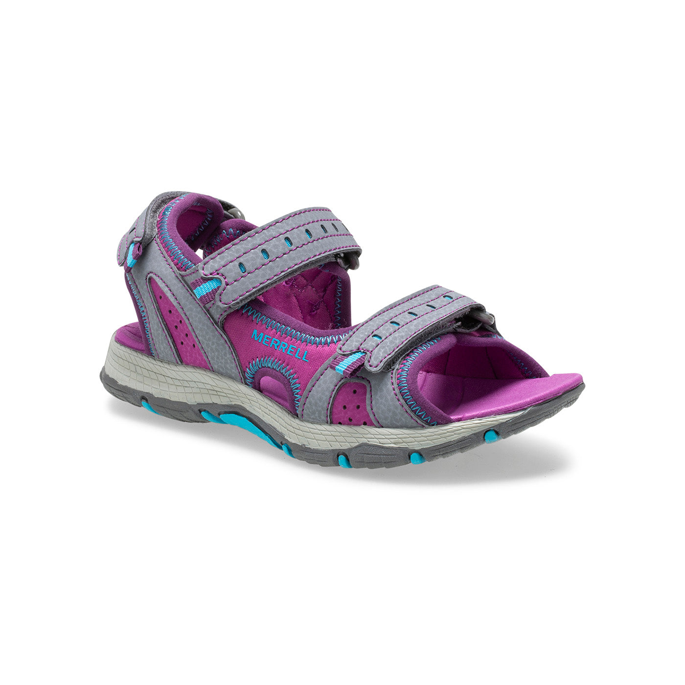 Merrell Unısex Çocuk Panther Sandal 2.0 Sandalet Unısex Çocuk Black & Grey Sandalet-2