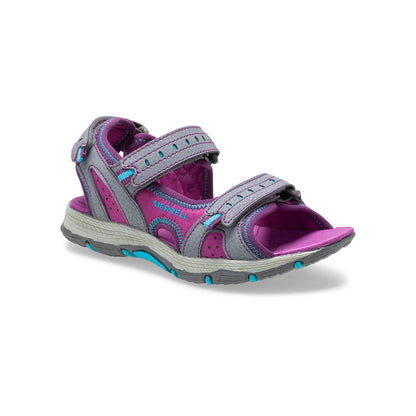 Merrell Unısex Çocuk Panther Sandal 2.0 Sandalet Unısex Çocuk Black & Grey Sandalet-2