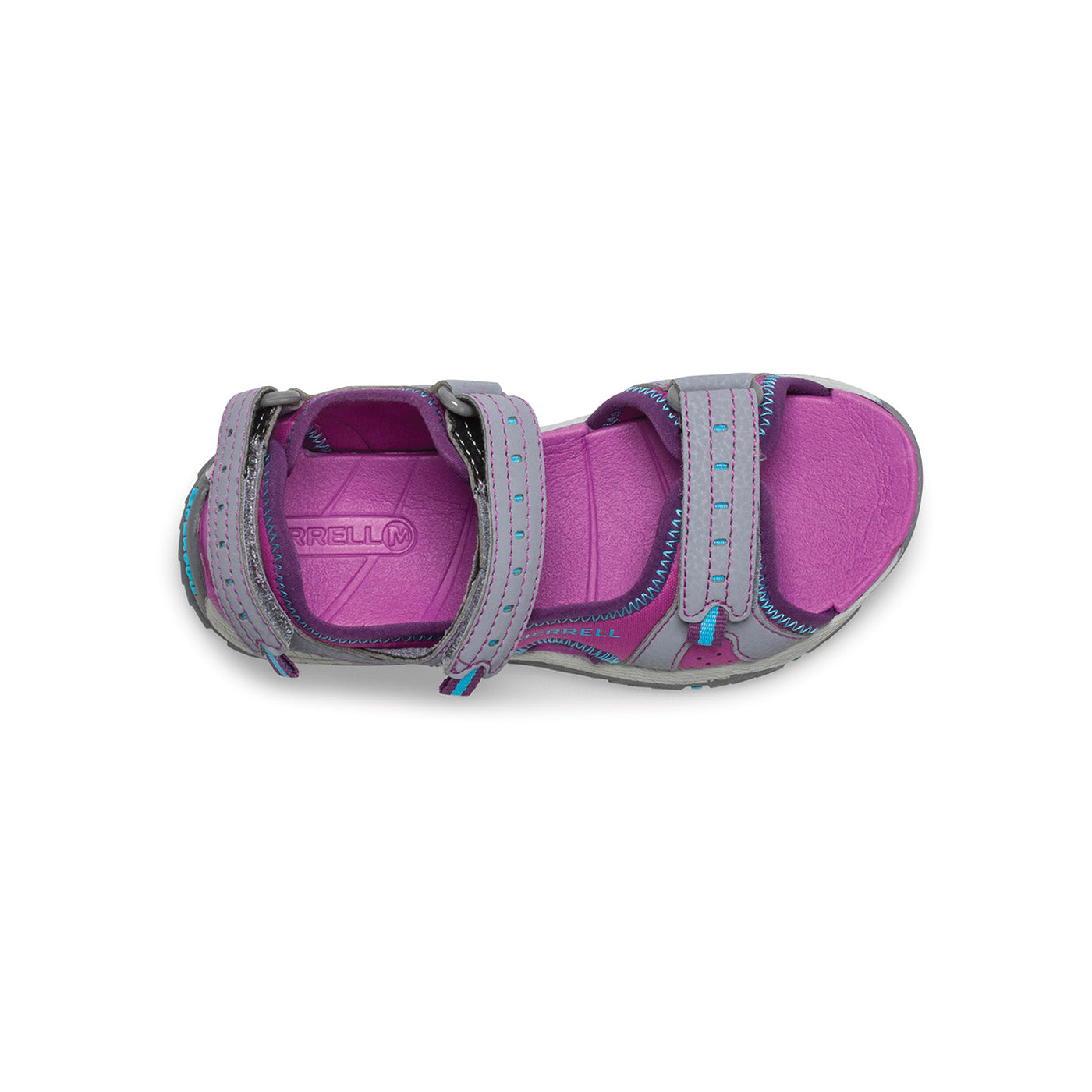 Merrell Unısex Çocuk Panther Sandal 2.0 Sandalet Unısex Çocuk Black & Grey Sandalet-4