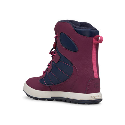 Merrell Kız Çocuk Snow Bank 4.0 Wtrpf Bot Kız Çocuk Navy/Berry Bot-4
