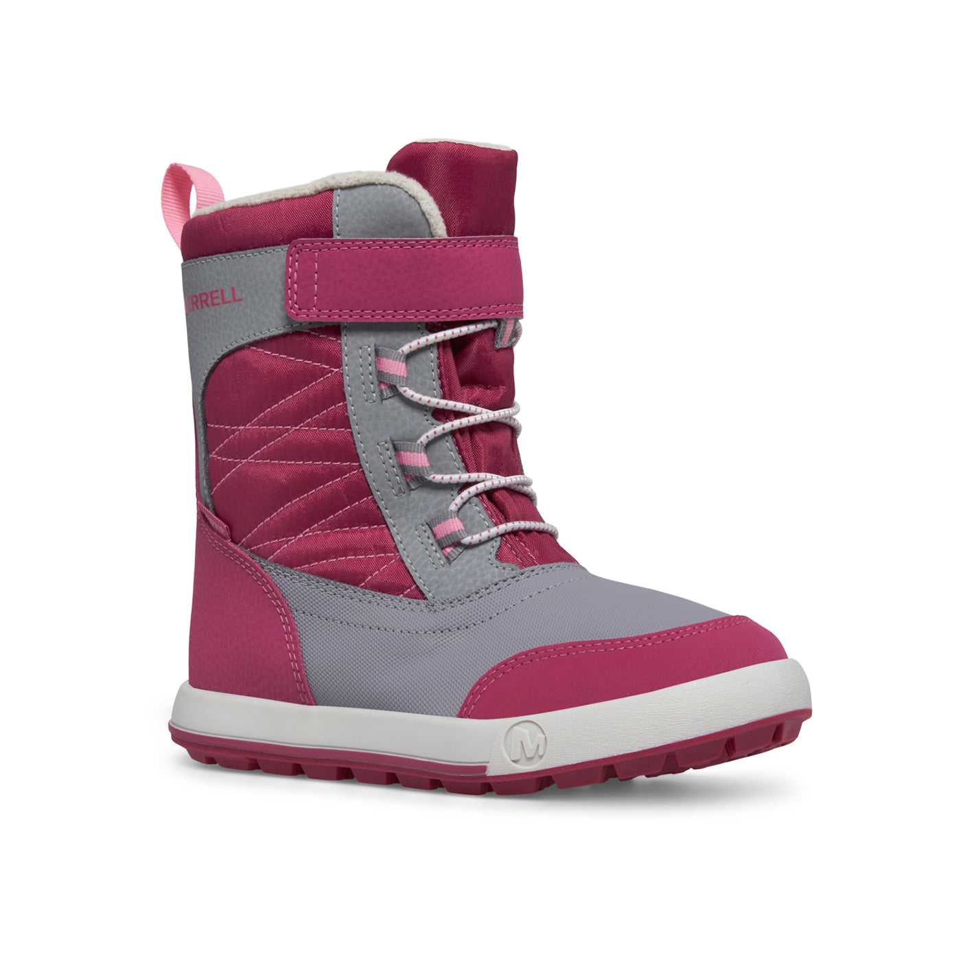 Merrell Kız Çocuk Snow Storm 2.0 Wtrpf Bot Kız Çocuk Grey/Berry Bot-1