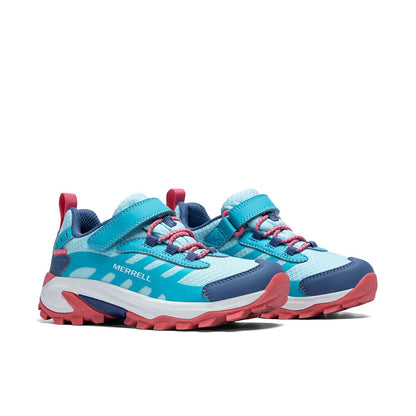 Moab Speed 2 Low A/C Wtrpf Çocuk Turq/Coral Outdoor Ayakkabı-2