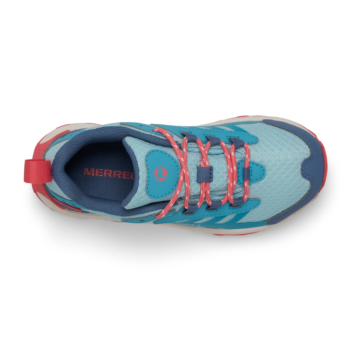 Merrell Unısex Çocuk Moab Speed 2 Low Wtrpf Outdoor Ayakkabı Unısex Çocuk Turq/Coral Outdoor Ayakkabı-2