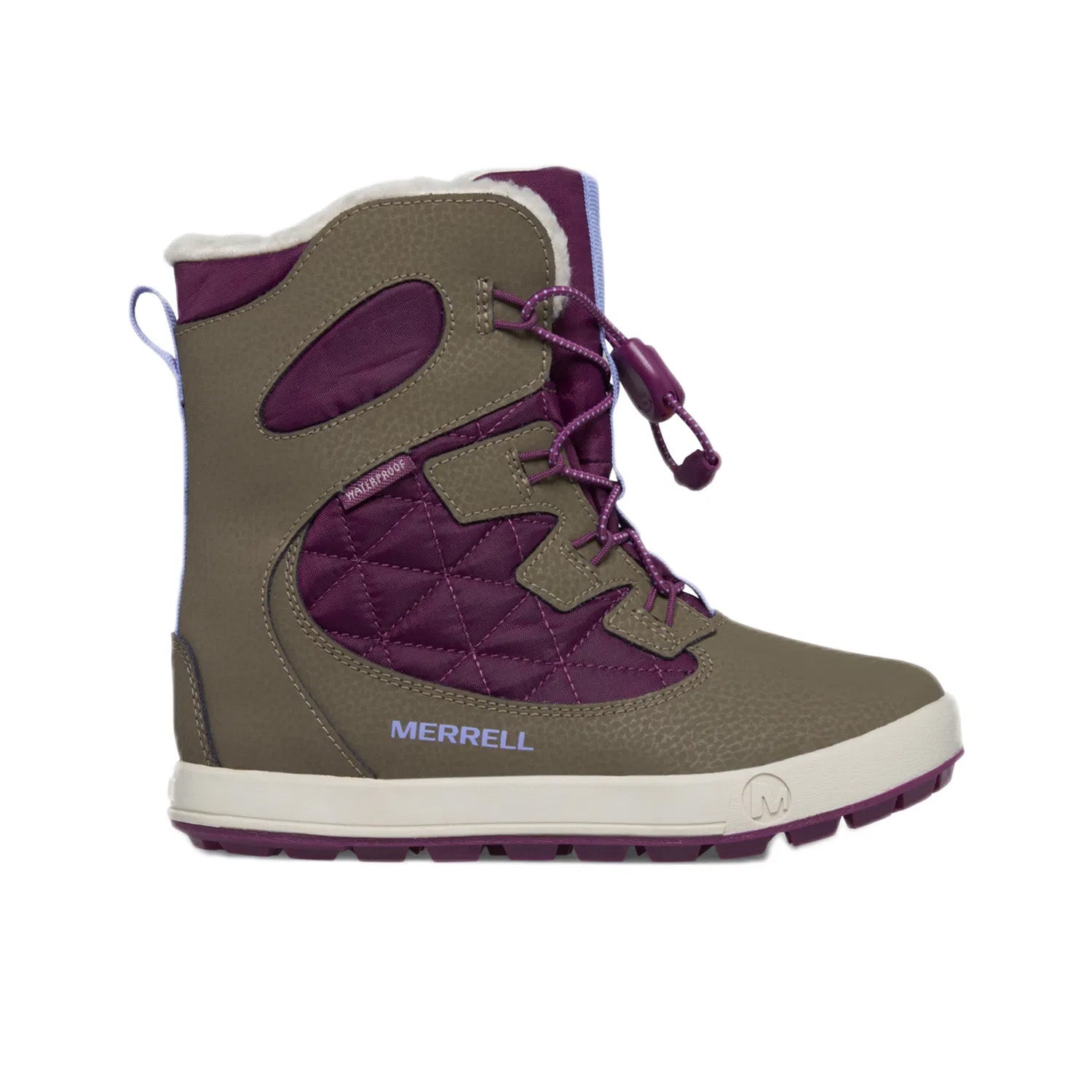 Merrell Unısex Çocuk Snow Bank 4.0 Wtrpf. Bot Unısex Çocuk Truffle/Plum Cozy Bot-1