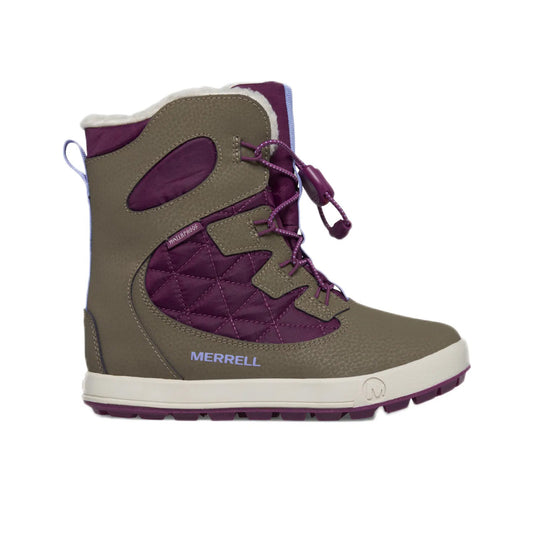 Merrell Unısex Çocuk Snow Bank 4.0 Wtrpf. Bot Unısex Çocuk Truffle/Plum Cozy Bot-1