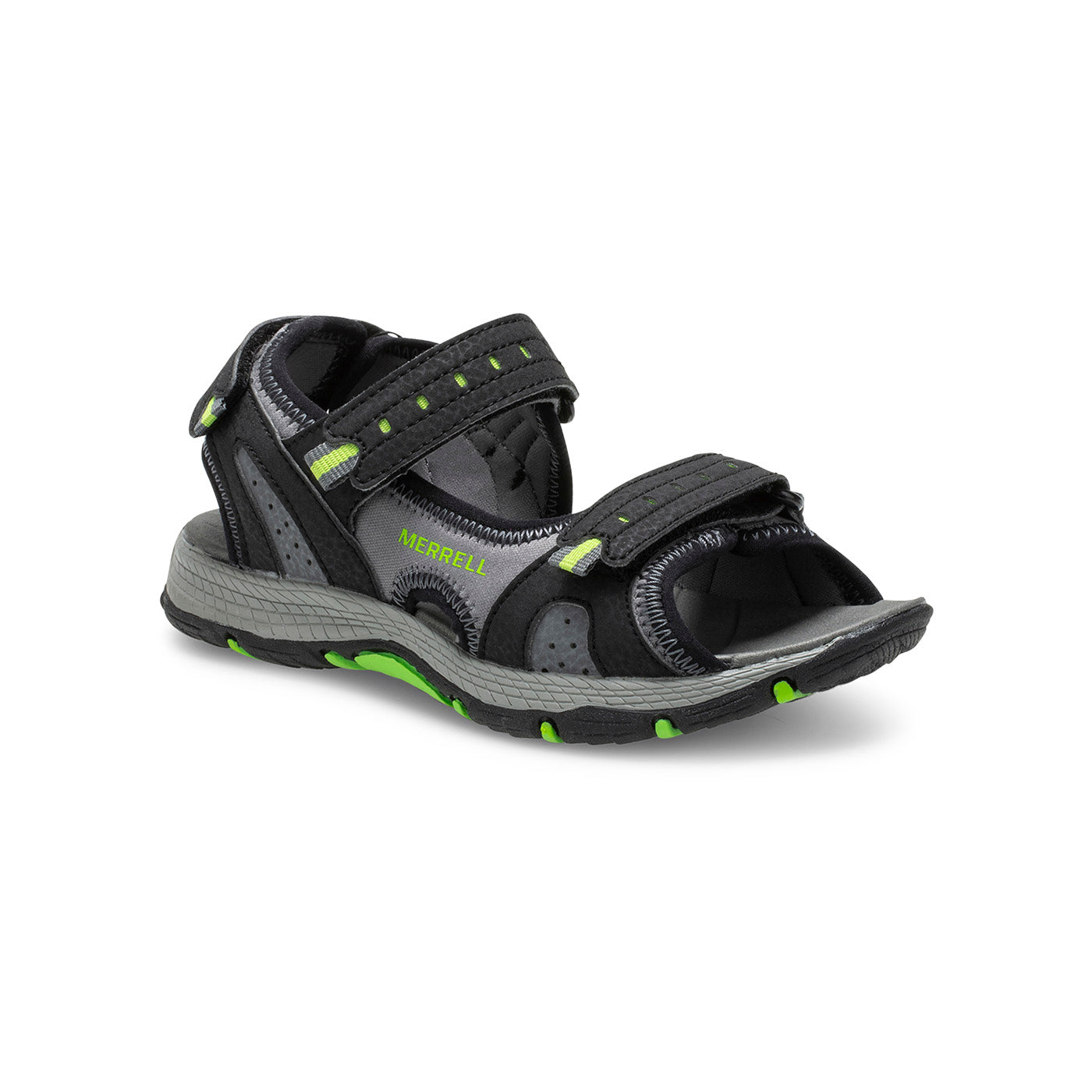 Merrell Erkek Çocuk Panther Sandal 2.0 Sandalet Erkek Çocuk Black Sandalet-2