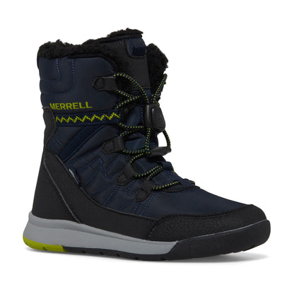 Merrell Erkek Çocuk Snow Crush 3.0 Wtrpf Bot Erkek Çocuk Navy/Green Bot-1