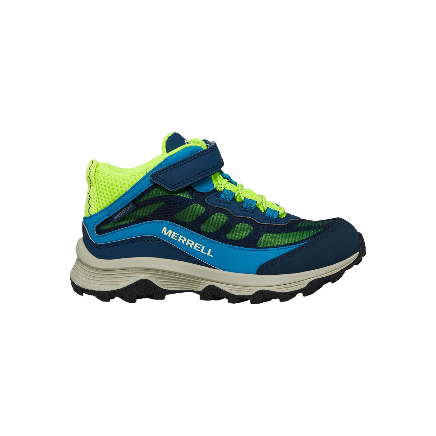 Merrell Erkek Çocuk Moab Speed Mıd A/C Wtrpf Bot Erkek Çocuk Navy/Hı Vız Bot-1