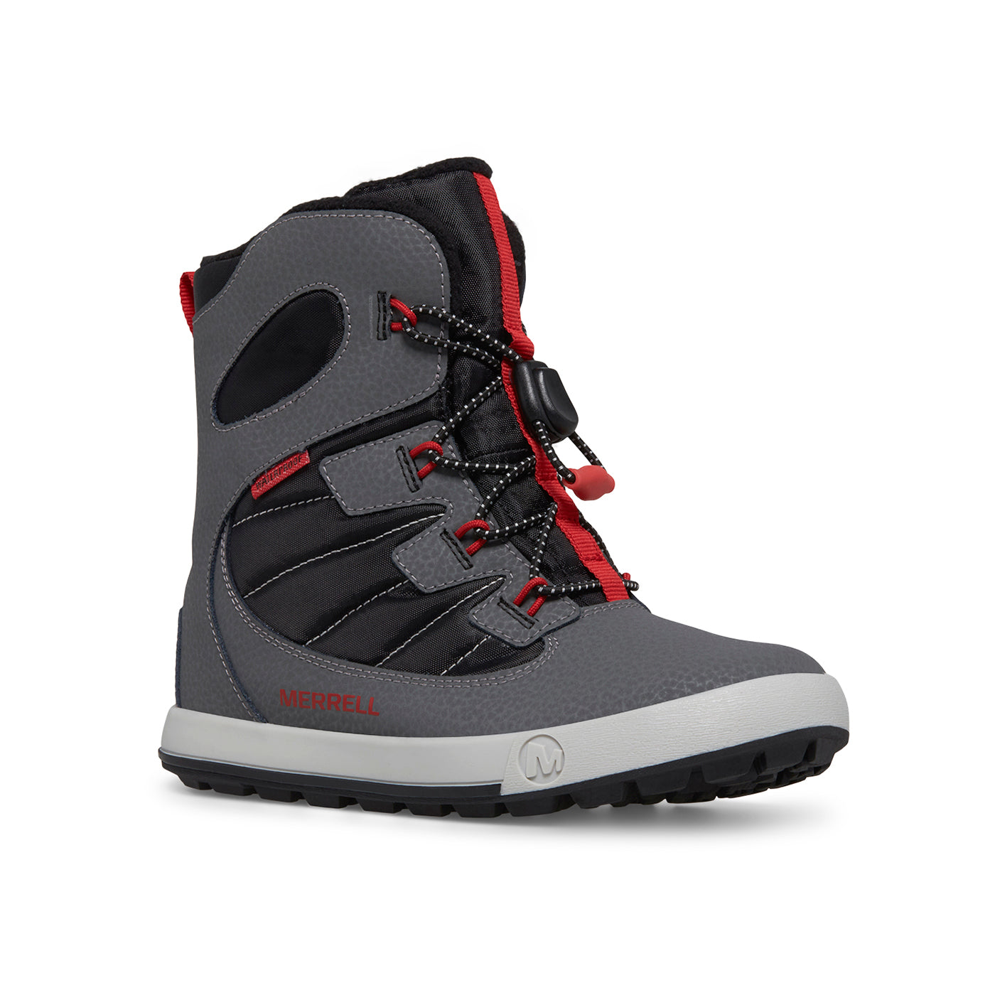 Merrell Erkek Çocuk Snow Bank 4.0 Wtrpf Bot Erkek Çocuk Grey/Black/Red Bot-1