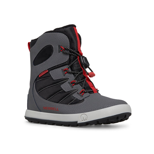 Merrell Erkek Çocuk Snow Bank 4.0 Wtrpf Bot Erkek Çocuk Grey/Black/Red Bot-1