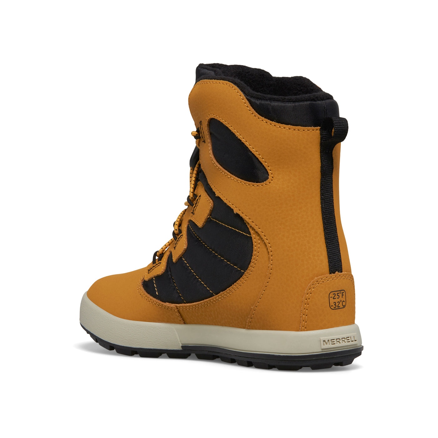 Merrell Unısex Çocuk Snow Bank 4.0 Wtrpf Bot Unısex Çocuk Wheat/Black Bot-3