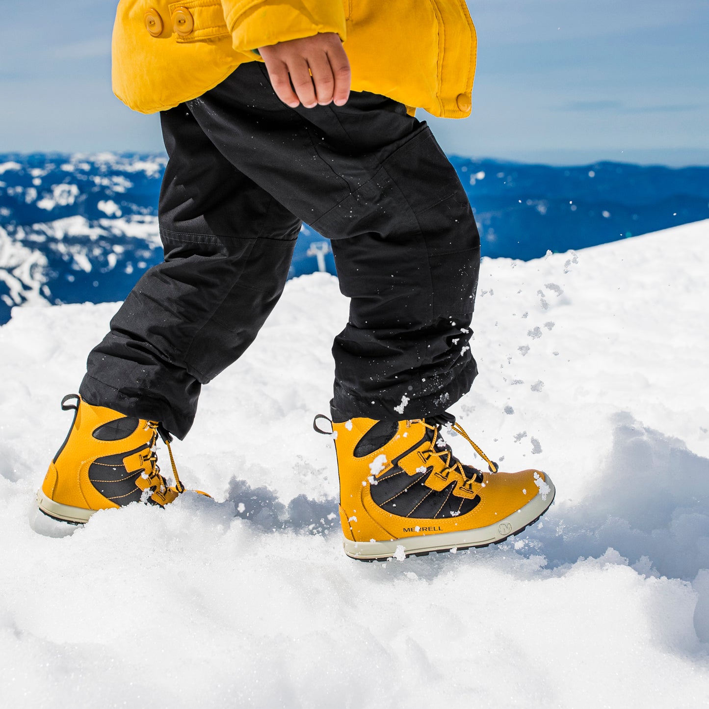 Merrell Unısex Çocuk Snow Bank 4.0 Wtrpf Bot Unısex Çocuk Wheat/Black Bot-6